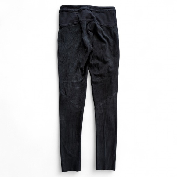 Isabel Benenato Black Leather Drawstring Leggings US 4–6 - Picture 4 of 11